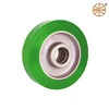 Mingze 125/150/160/180/200*50 mm Elastic PU on Cast Iron Hun Caster Wheel/Equipment/Material Handling wheel/Heavy duty wheel