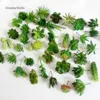 Various Succulent Plants Artificial Decorative Landscape Decoration Flower Arrangement Mini Faux Green Plant Garden