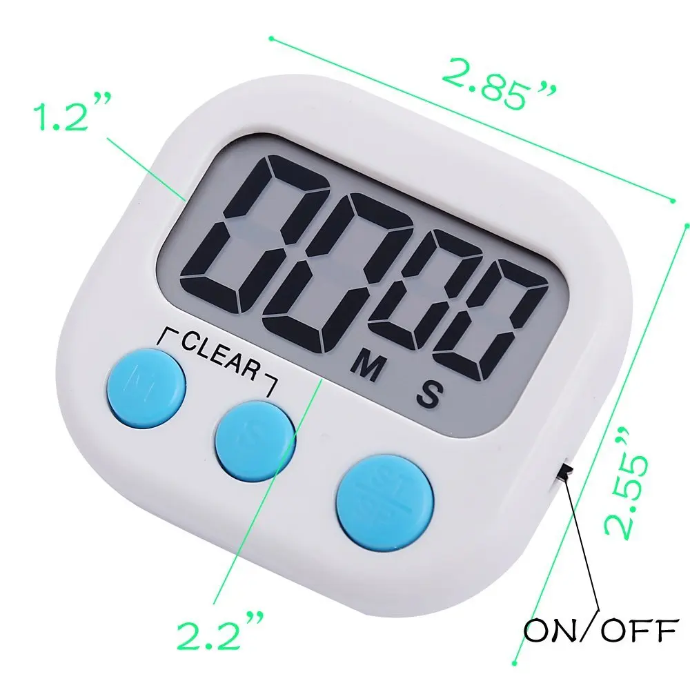 Amazon Best Digital Timer with Large Screen Magnet for Kitchen Cooking Baking Sports Games Office