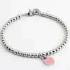 wholesale fashion jewelry fashion custom silver CCB bead heart brazilian bangle