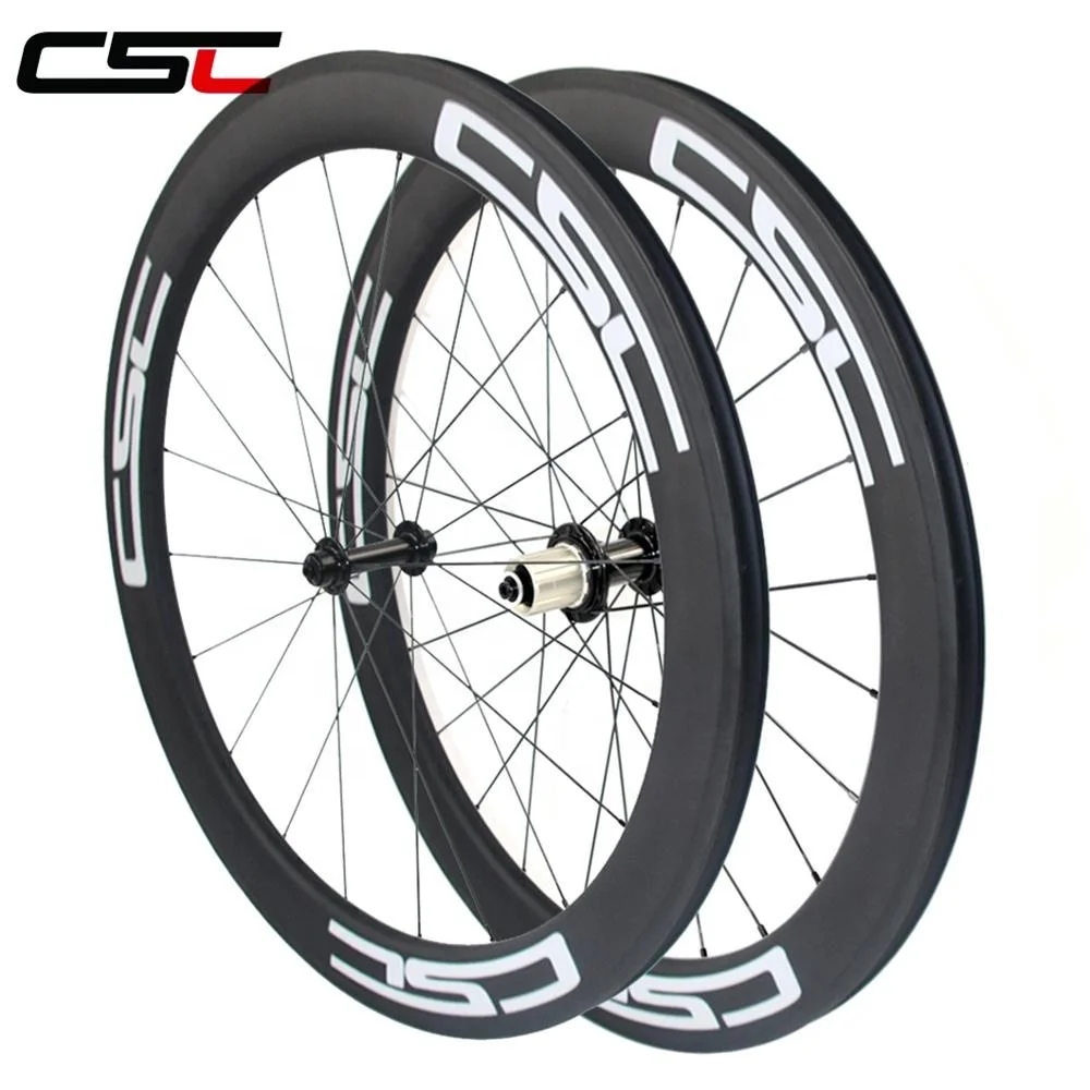 

CSC Carbon Wheels 24 38 50 60 88mm Depth 25mm width road bike wheels with Powerway R13 Hub Profile Tubular OR Clincher Wheelset