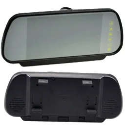 
7inch car rear view mirror lcd monitor with base mount 