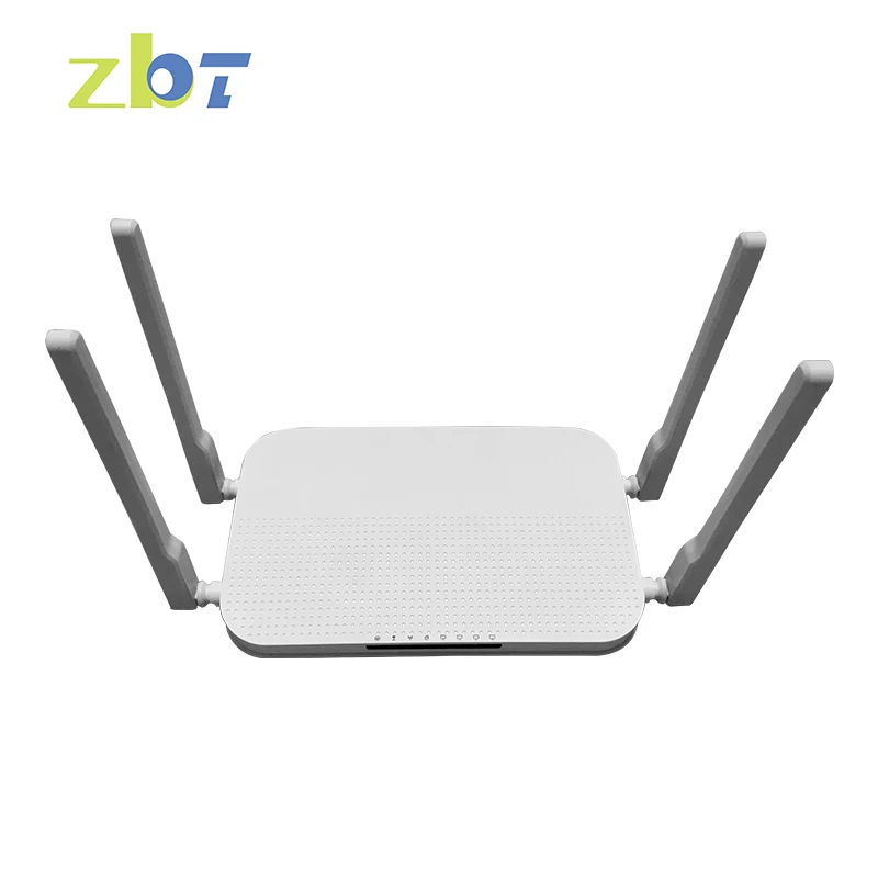 

1200Mbps dual band MTK7621A chipset home use application 12V 2A 2.4Ghz 5.8Ghz 5dBI antennas wireless router, White