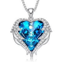 

Wholesale Fashion Heart Necklace Jewelry embellished with crystals from Swarovski