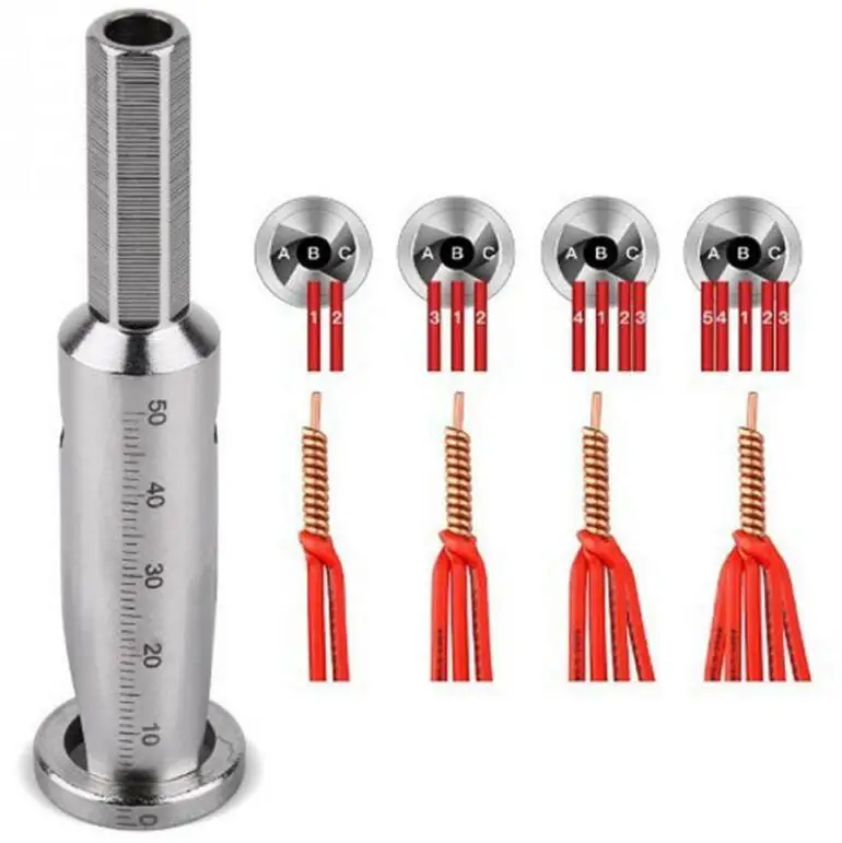 2.5-4 Square 2 Pieces Wire Twisting Tools Wire Stripper and Twister Wire Terminals Power Tools Quick Connector Wire Twisting Tools for Power Drill Drivers Stripping Twisting Wire Cable 