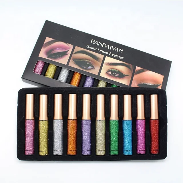 

Manufacturer red eyeliner tube waterproof eyeliner pen liquid eyeliner, Multicolor