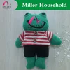 cloth made costume 3D green goat sheep scented plush toys