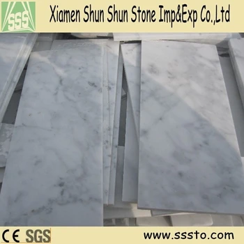 Bianco Carrara Marble Subway Tiles Polished Italy White Bianco Carrara Marble Subway Tiles