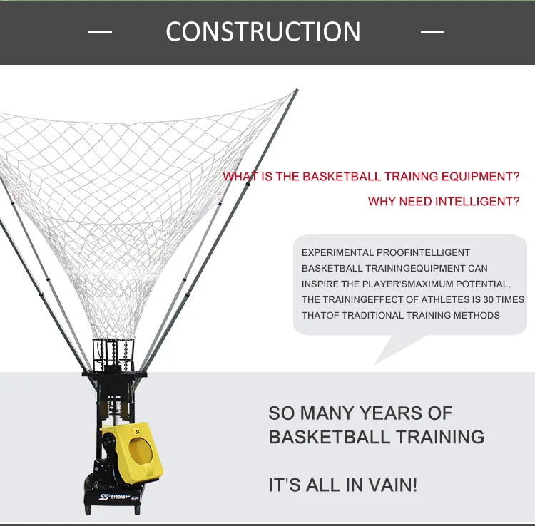 Durable Automatic Remote Control Used Basketball Shooting Machine For Sale S6829 Basketball
