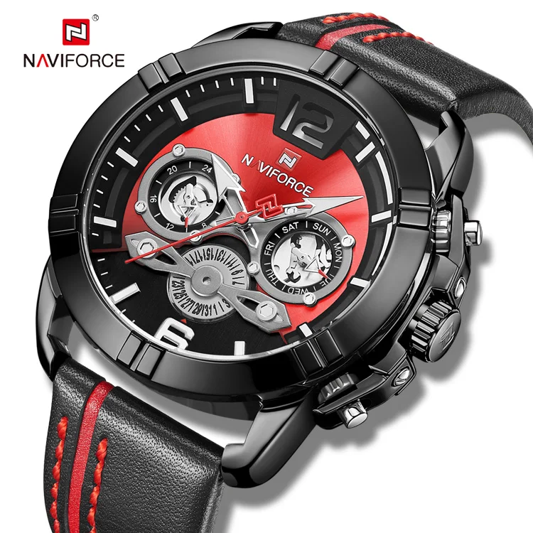 

2019 new hot sale relogio luxury japan movt sports watches men wrist relojes hombre naviforce 9168 mens watch, 5 color