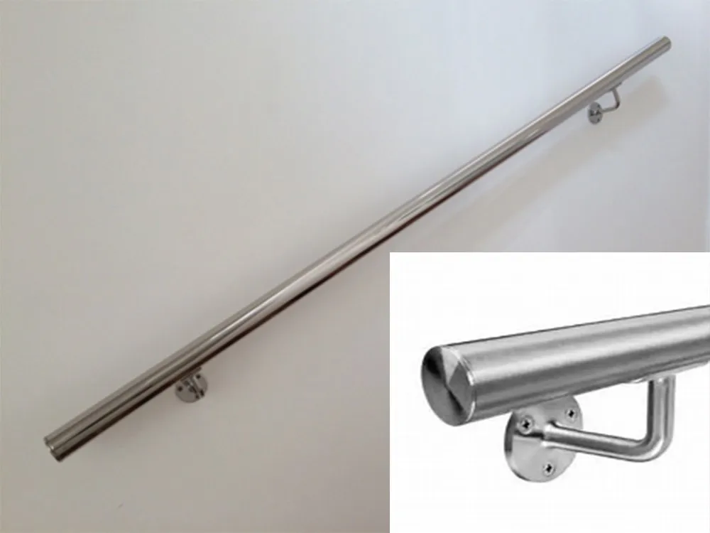Aisi 304/316 Stainless Steel Round Post Support Side Mounting Post Bracket For Balcony Handrail