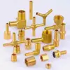 Hydraulic Equal Cross Type Brass pipe compression Fitting