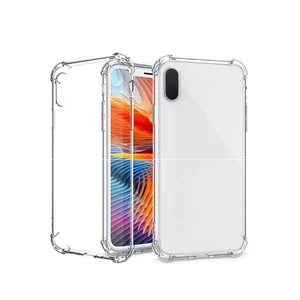 1.5mm TPU Shockproof Soft Clear Case For iphone 6 7 8 X Transparent Phone Cover Case