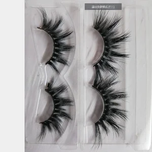 Wholesale Custom False Eyelash Private Label 5D real mink 25mm eyelashes 25mm Faux mink eyelashes vendor 2