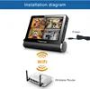 New product network video server 7 inch capacitive screen dvr network Video Server h.264 4ch wifi ip camera with nvr kit
