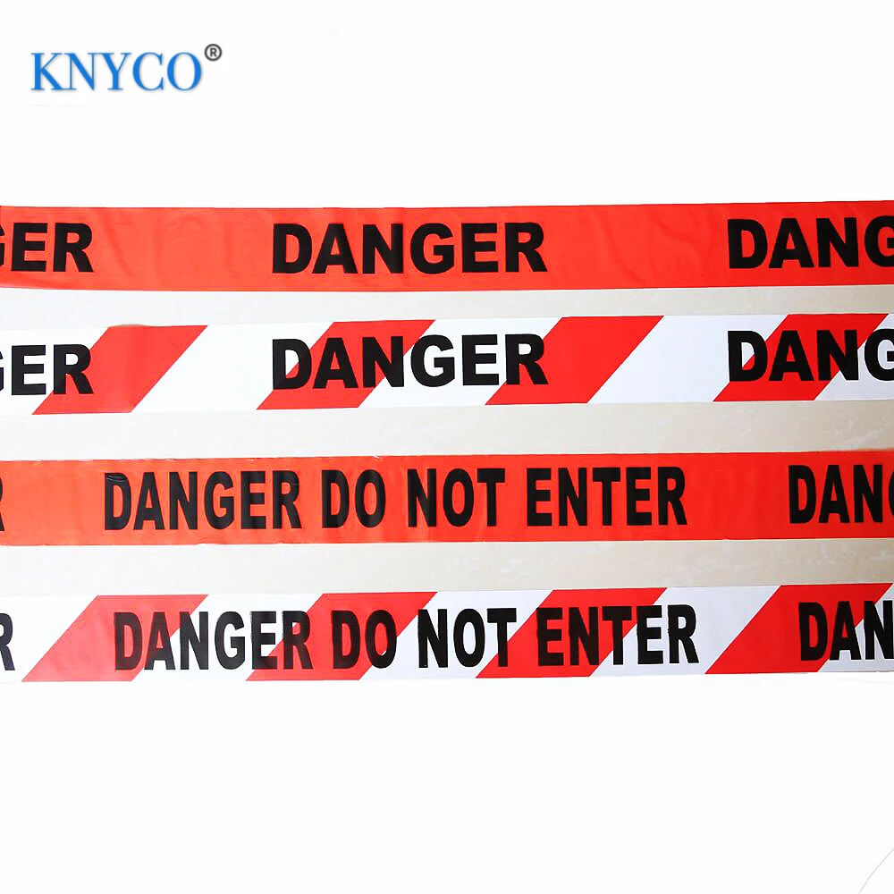 
High strength printed danger PE hazard tape for police warning purpose 