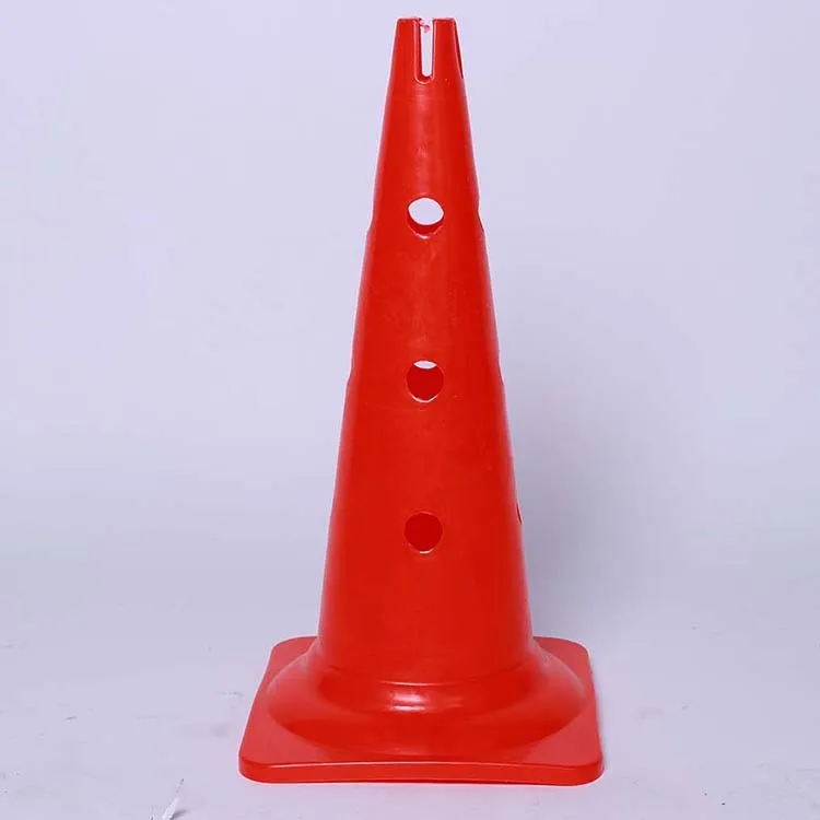 

20 inches plastic training agility hurdle cones with 12 holes