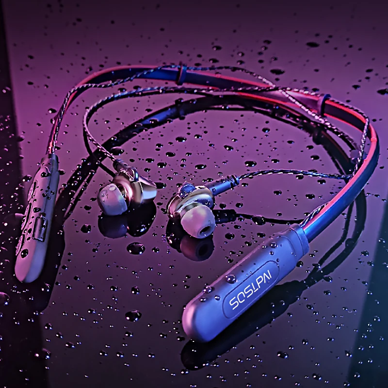 

SOSLPAI hot selling 2 in 1 tws wireless headphone V5.0 ultra thin earphone mini noise cancelling in-ear stereo sport headphone