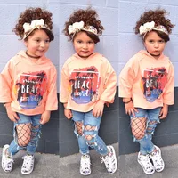 

Wholesale Hip Hop Kids Clothing Hoodies+Ripped Jeans Sets Online