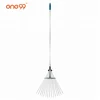 2019 hot cake metal flexible rubber handle rake
