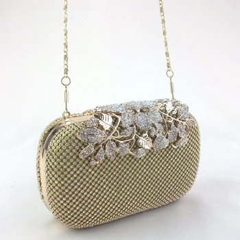 small gold clutch purse