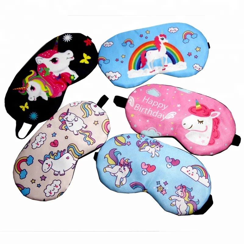 

Novelty Cute Unicorn Design Sleeping Sleep Eye Mask For Kids And Children