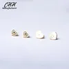 Vacuum High Polished Stainless Steel Love Couple Gold Ear Studs