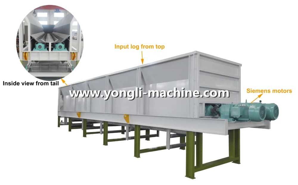 High automatic wood debarker/ wood peeling machine