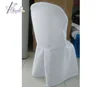 beach wedding chair covers, white basic polyester chair covers with side pleats for plastic Miami chairs in beach weddings