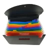 China Wholesale 13 pockets A4 Letter Size Expandable Organized Document File Folder With 18 lines Flag