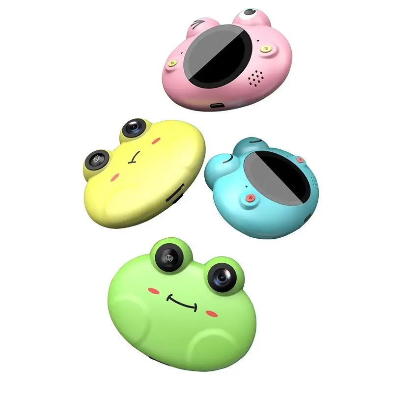 

Kids toy camera Mini frog colorful video camcorder waterproof camera frog design action camera for kids waterproof 30m