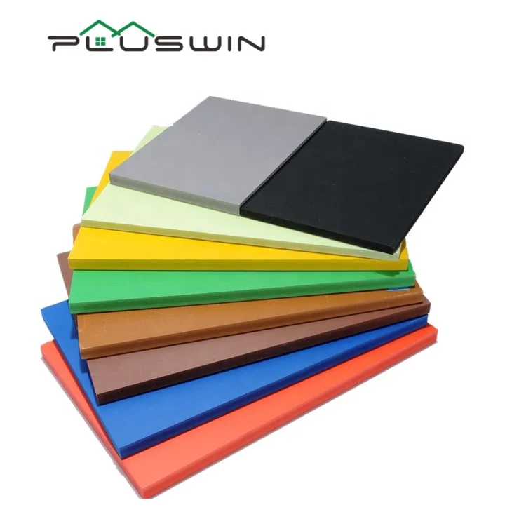 Color Pvc Foam Sheet 8/9/12/15/17/18mm Pvc Foam Board Pvc Sheet Black Grey Brown Red Blue Yellow