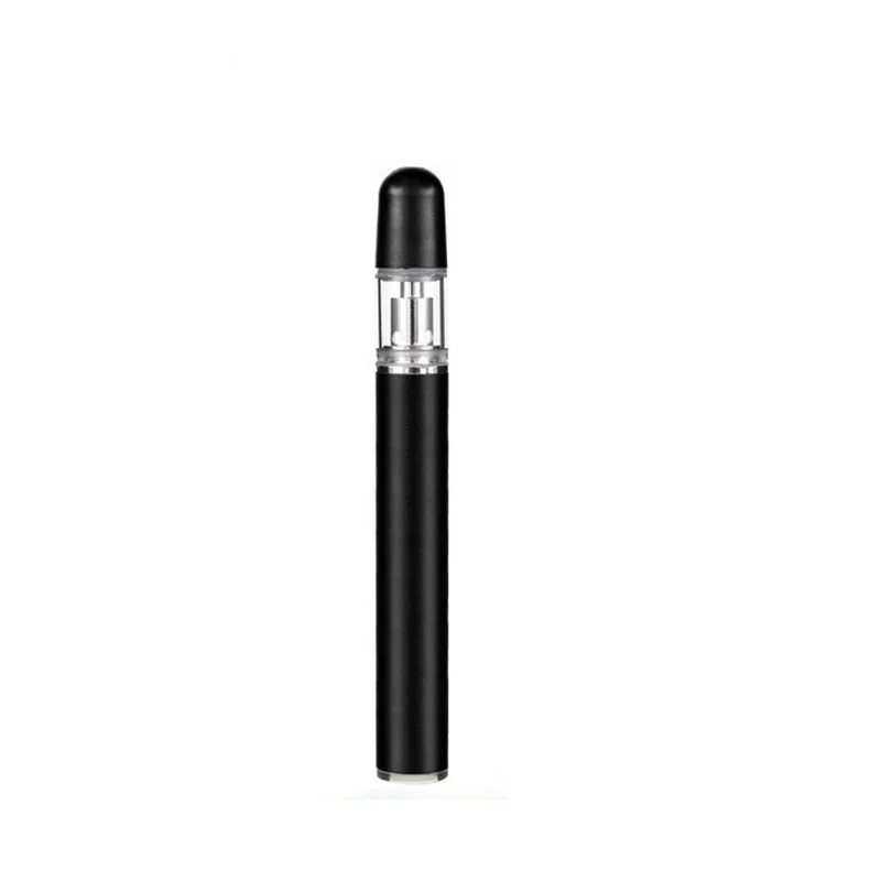 

Professional newest round drip tip 0.3ml/0.5ml cbd disposable vape pen in USA,ceramic coil disposable pen, Black/silver/white