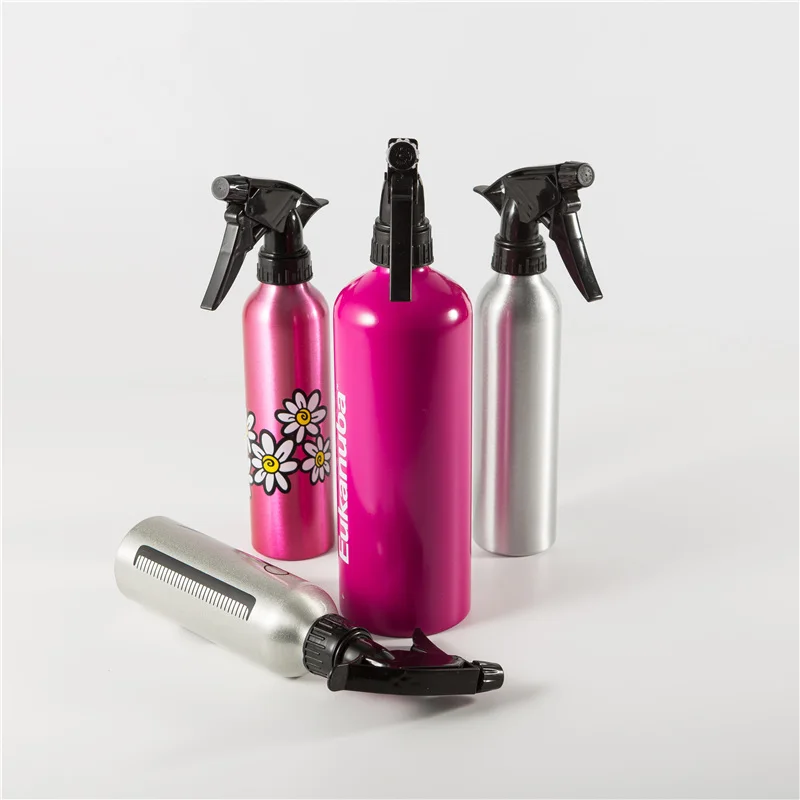 
Various Volumes and Styles Metal Aluminum Bottles with Sprayer for Cosmetic Packaging 