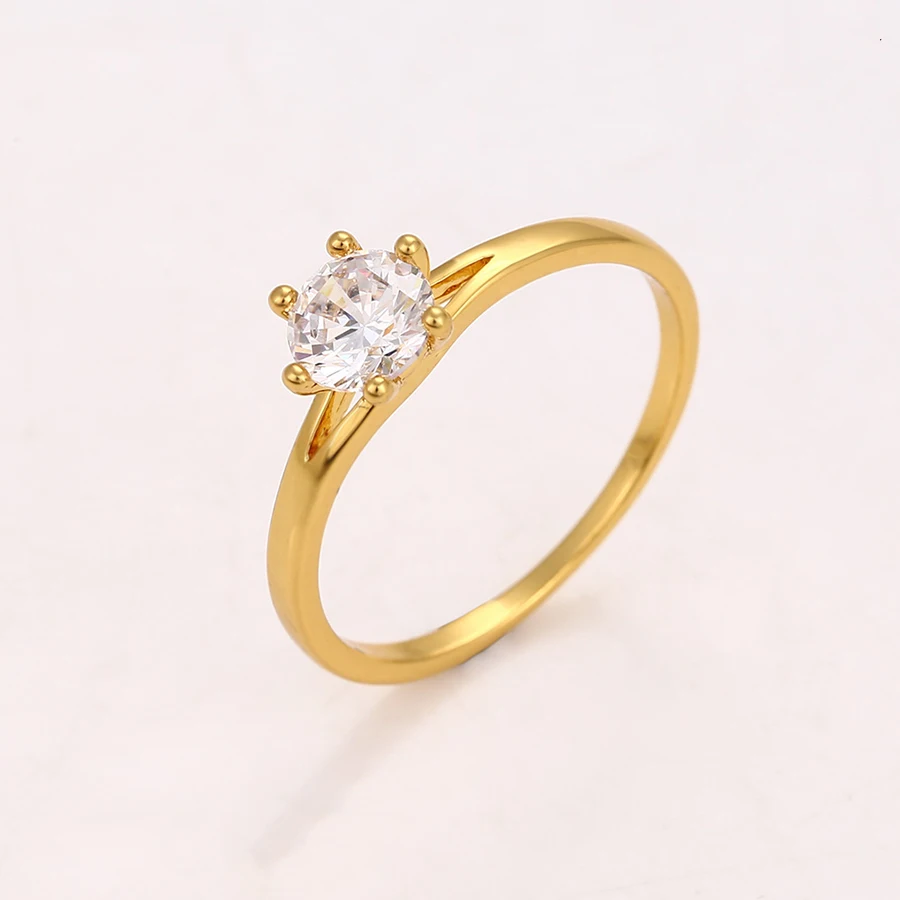 

14140 xuping fashionable stone jewelry women,24k single stone gold ring