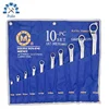 High CR-V 10pcs Box End Wrench Double Ring Spanner Set For Repair