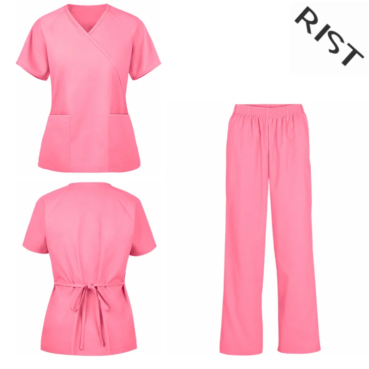 New Style Hospital Nurse Uniforms,Two-tone Scrubs Uniforms,Contrast ...