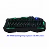 Fashion design special led backlit gaming keyboard