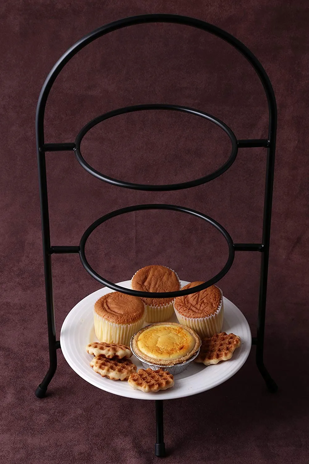 3 Tier Afternoon Tea Cake Stand Dessert Display Metalserving Platter
