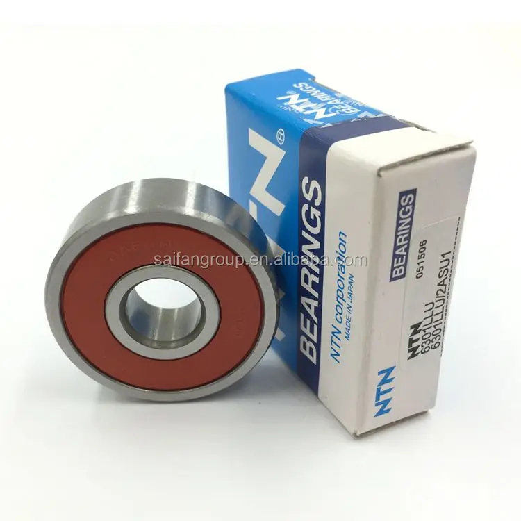 Normal Clearance NTN Bearing 6202LLB Single Row Deep Groove Radial Ball Bearing Non-Contact Steel Cage 35 mm OD 11 mm Width 15 mm Bore ID Double Sealed 