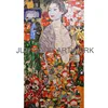 JS MHP-KL06 Handmade Mosaic Glass Painting Pictures Mosaic Mural Bathroom Wall Tile Patterns