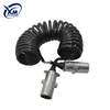 Wholesale Price Good Quality Hot Selling 7 Pin Trailer Wiring Connector 7 Cores Truck Plug Spring Extension Cable