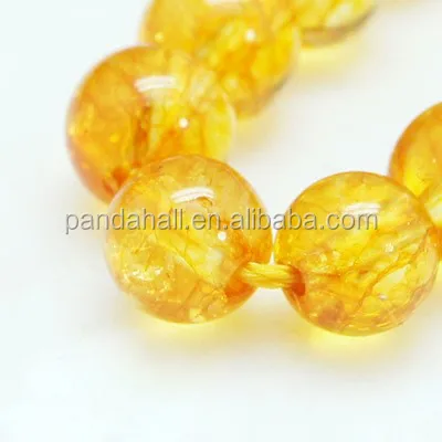 

PandaHall 6mm Round Bulk Natural Citrine Gemstone Beads Strings for Sale