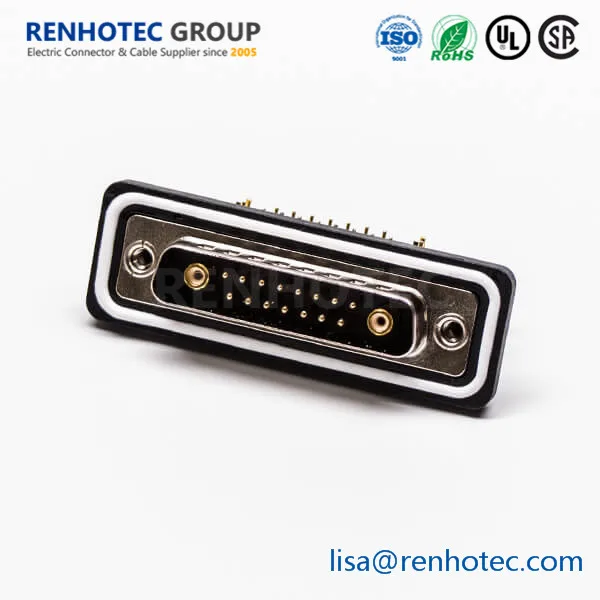 17W2 HARTING 9693020172 D Sub Connector Housing Receptacle DB Steel Body 17 Positions Combo Layout D Sub 