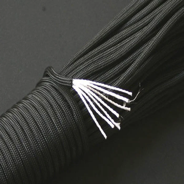 Top quality customized package and size 7 core parachute rope 16/ 24/ 32 strand braided rope for camping, tent, outdoor, etc
