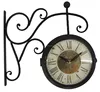 roman numerals train station world time wall clock