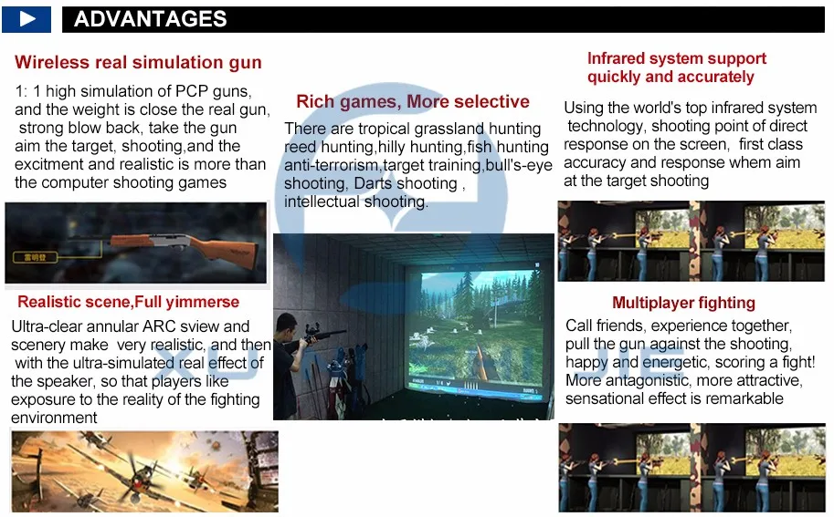 Earn Money Shooting Game Equipment Best Vr Hunting Game Arcade 3d