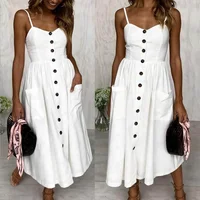 

Woman Sexy long print simple style Beach dress, sleeveless sexy new model women summer dress