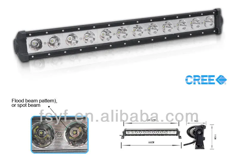 10w cree offroad led spot light bar ,single row led light bar