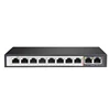 2 Uplink Fast Ethernet PoE Switch 10 Port Support Vlan 250M Extend QoS AI PoE